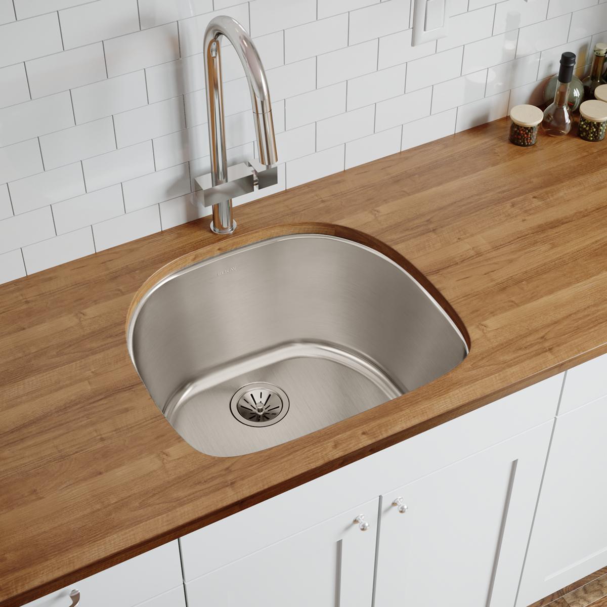 lustrous satin single bowl undermount sink