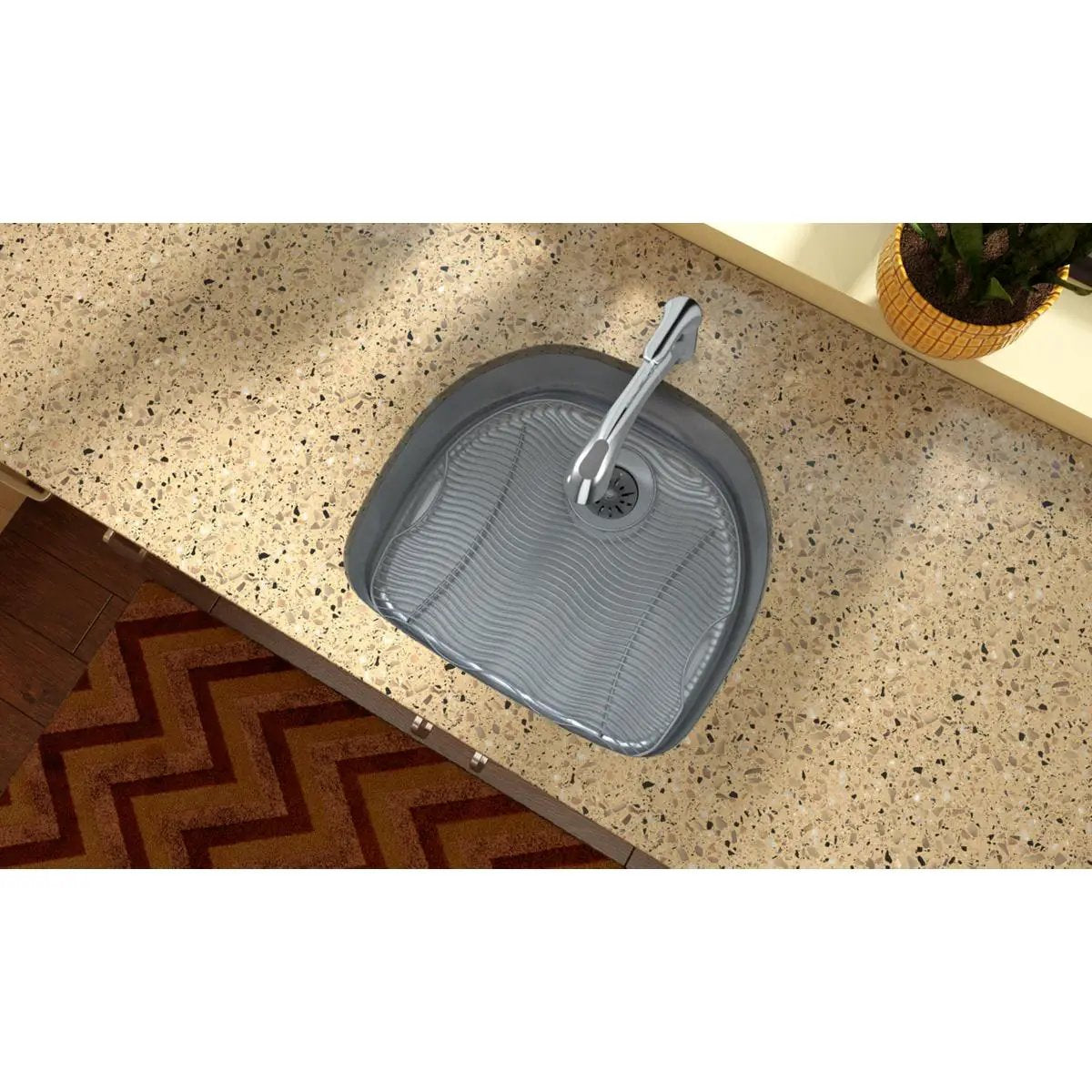 lustrous satin single bowl undermount sink