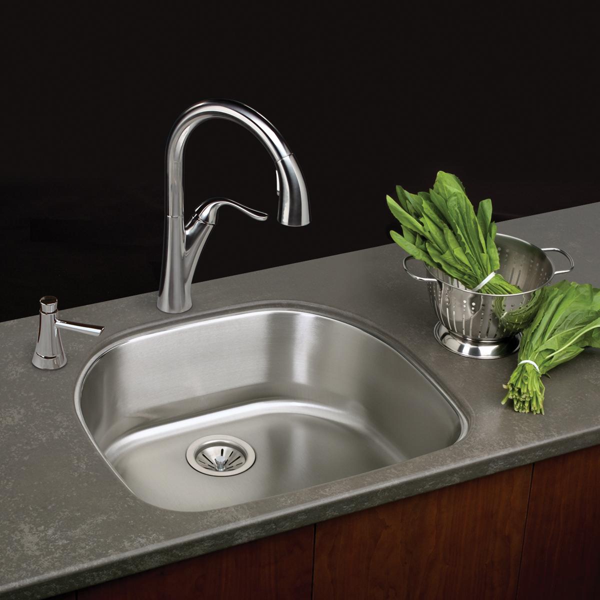lustrous satin single bowl undermount sink