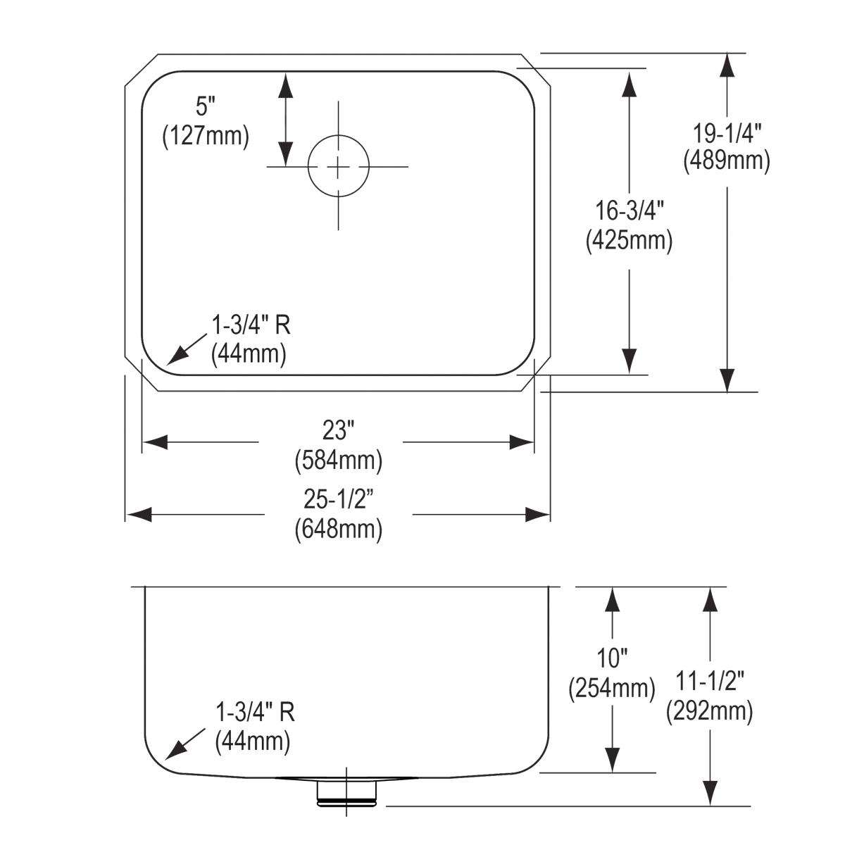 lustrous satin single bowl undermount sink