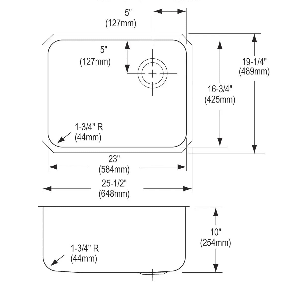 lustrous satin single bowl undermount sink