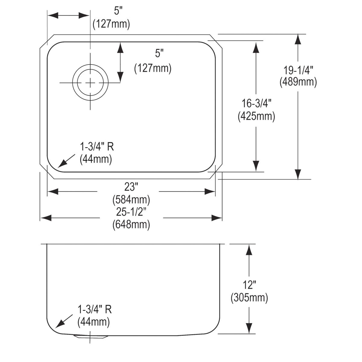 lustrous satin single bowl undermount sink