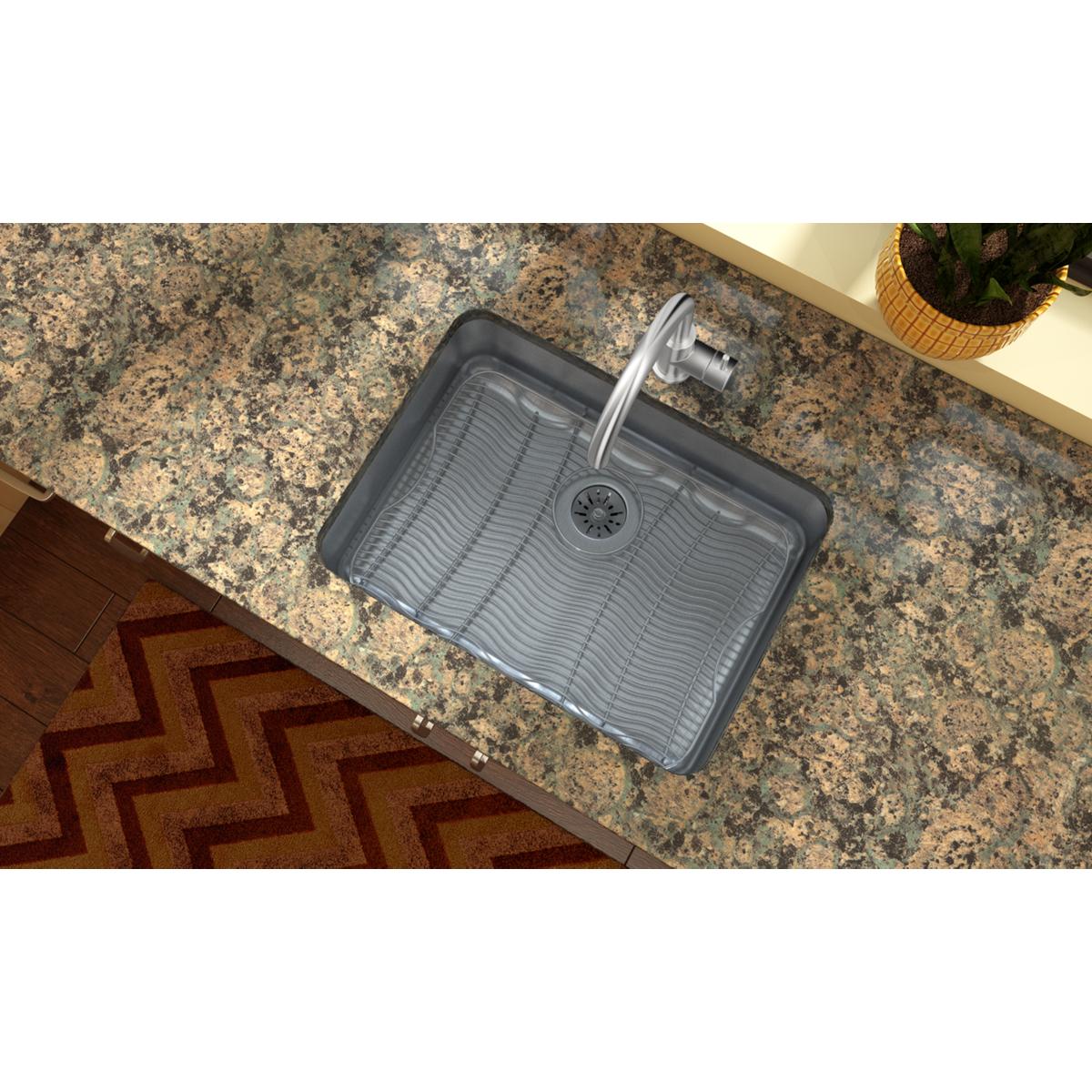 lustrous satin single bowl undermount sink