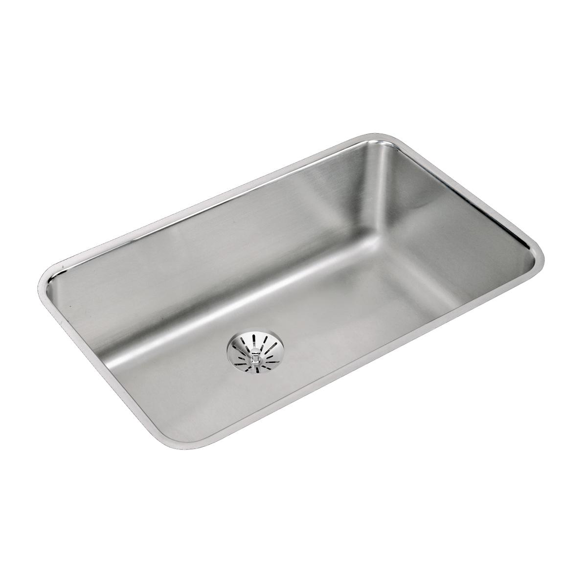lustrous satin single bowl undermount sink kit