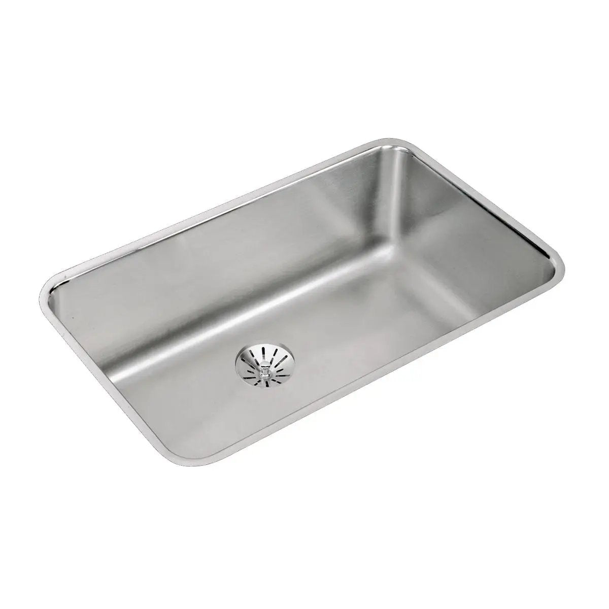 lustrous satin single bowl undermount sink kit