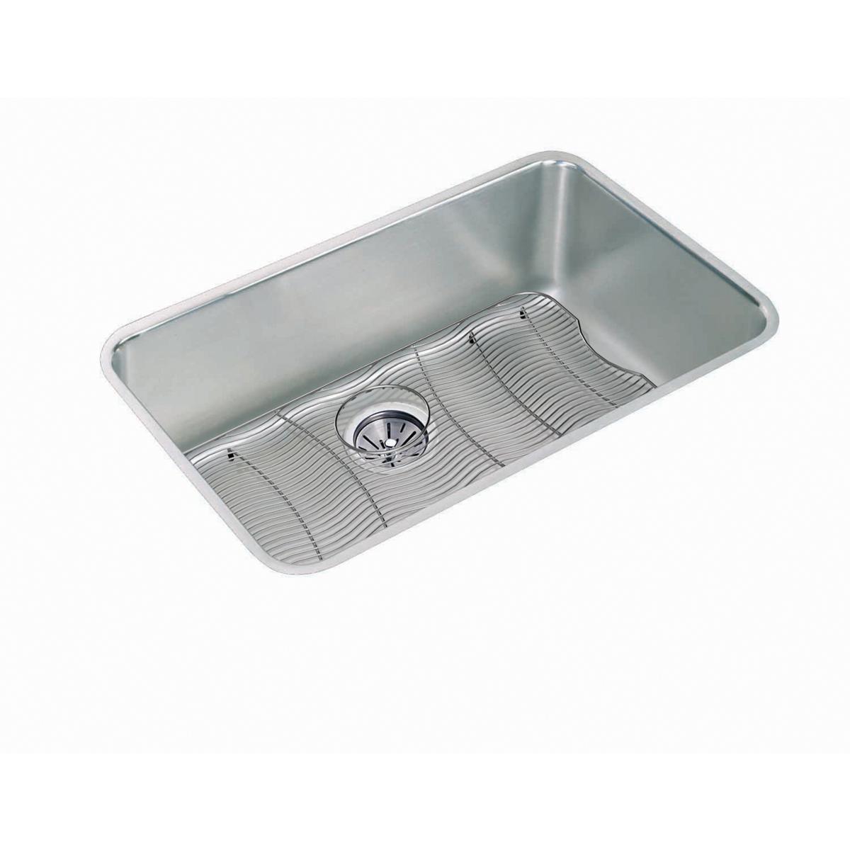 lustrous satin single bowl undermount sink kit