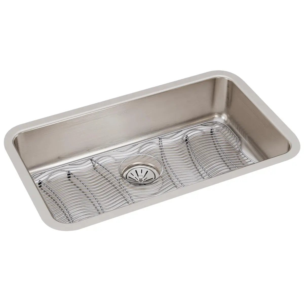 lustrous satin single bowl undermount sink kit