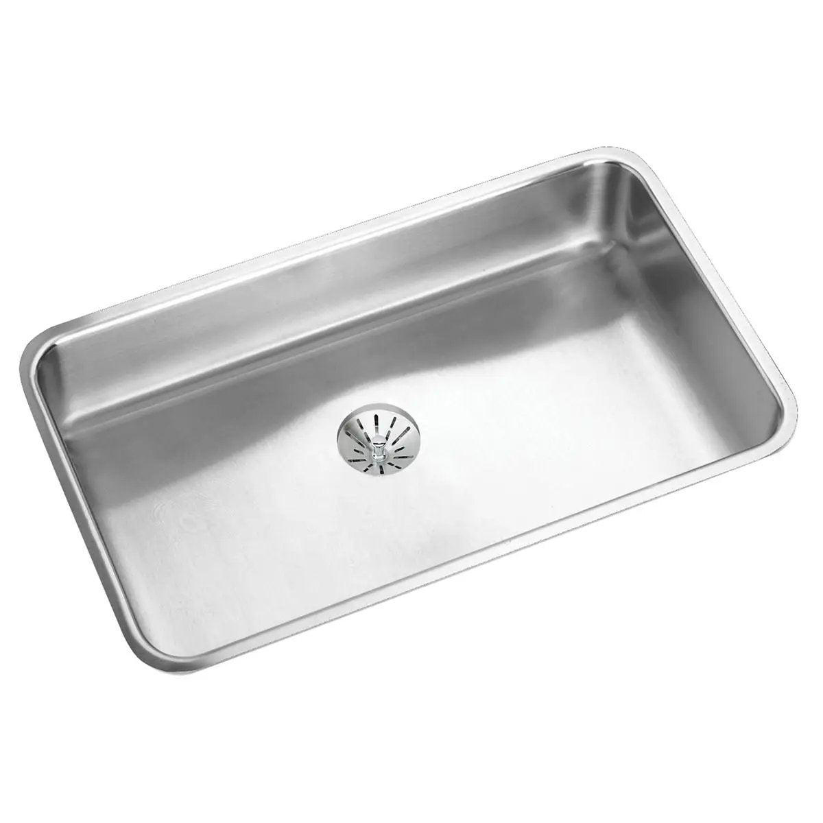 lustrous satin single bowl undermount sink kit