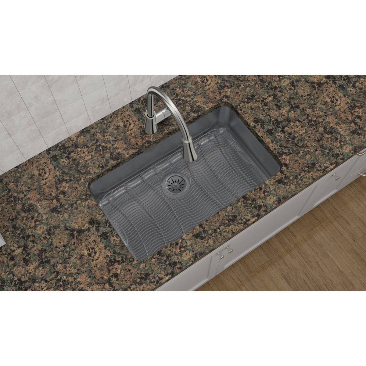 lustrous satin single bowl undermount sink
