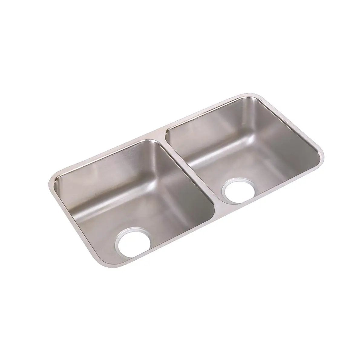 lustrous satin double bowl undermount sink kit