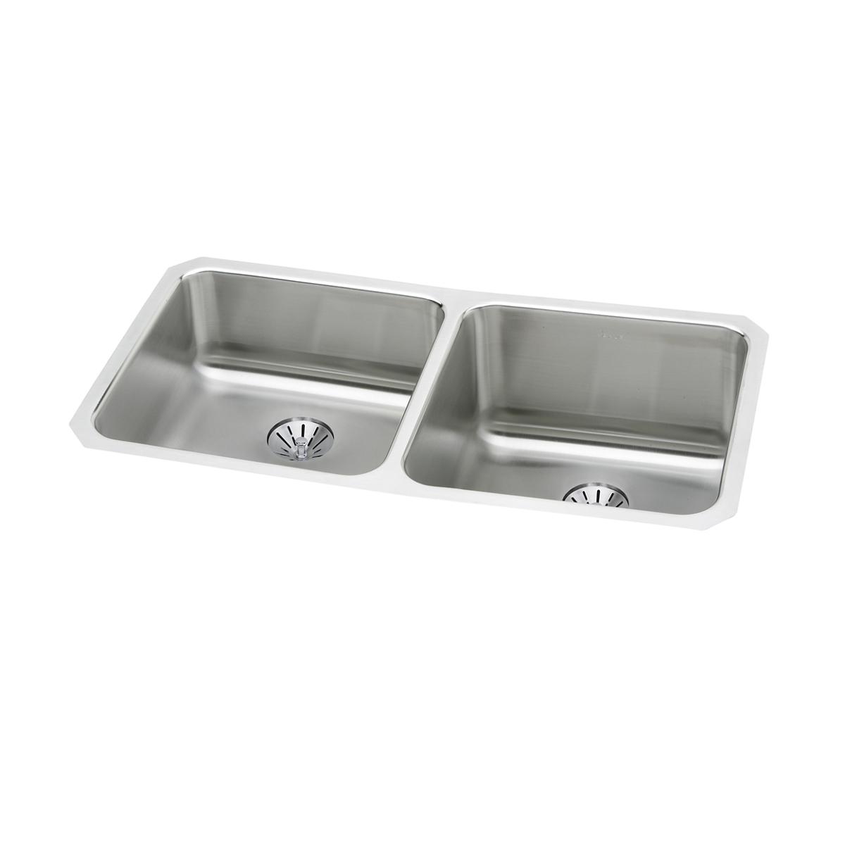 lustrous satin double bowl undermount sink