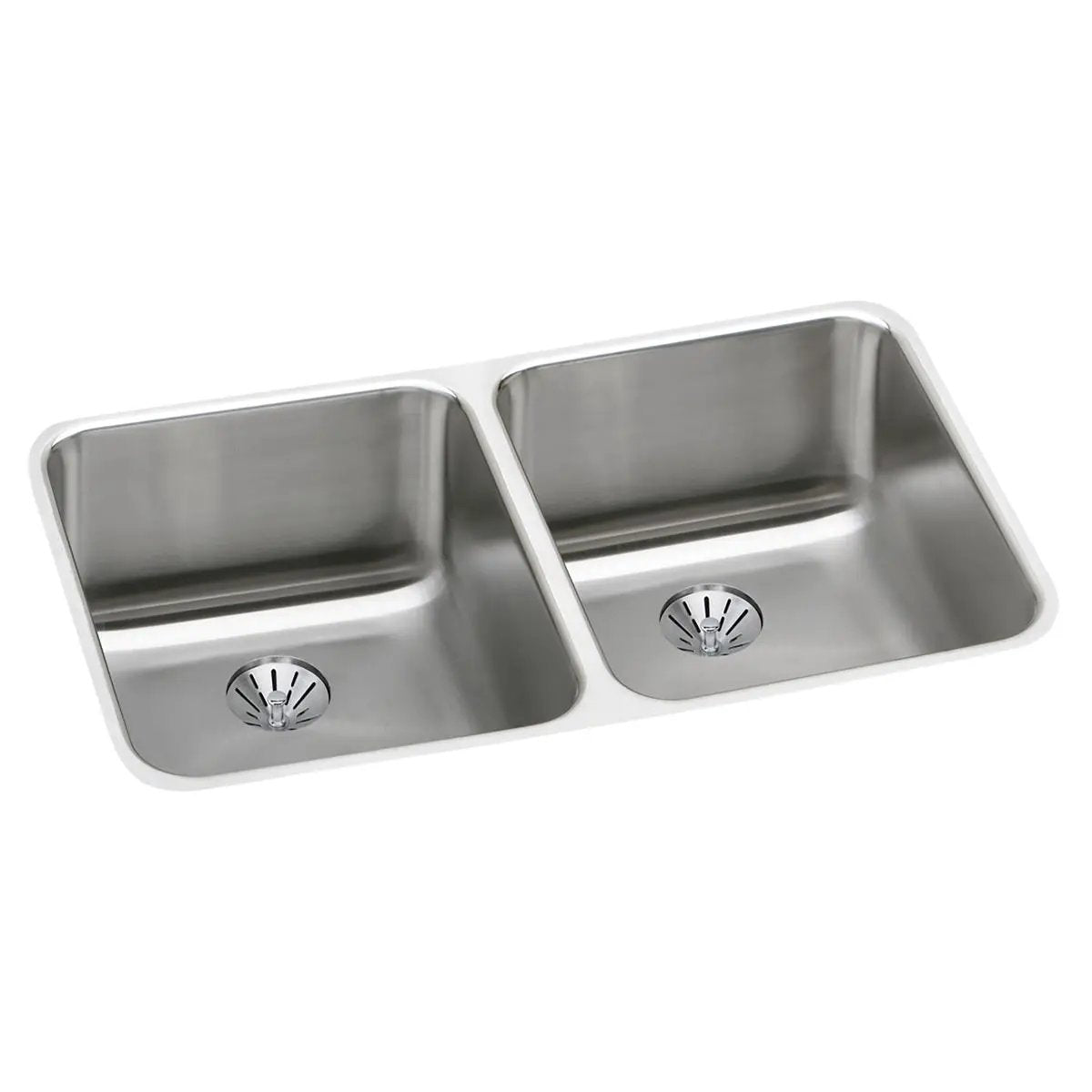 lustrous satin double bowl undermount sink