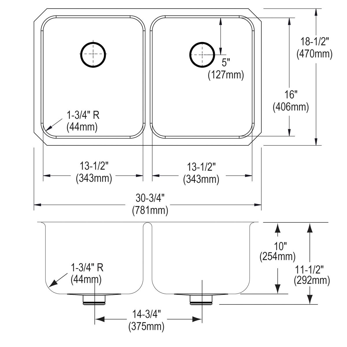 lustrous satin double bowl undermount sink