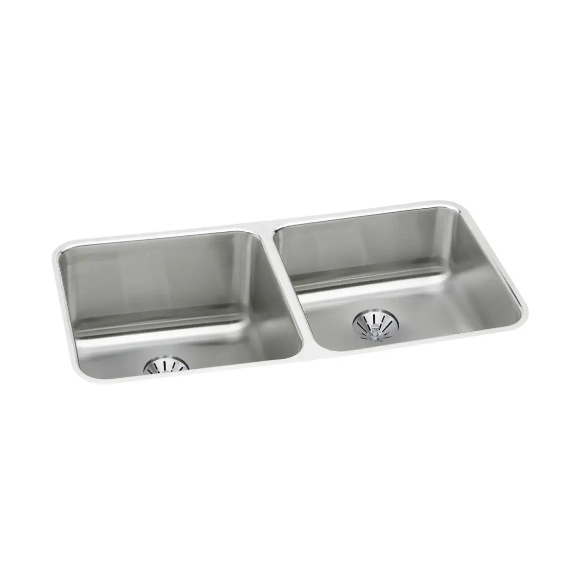 lustrous satin double bowl undermount sink