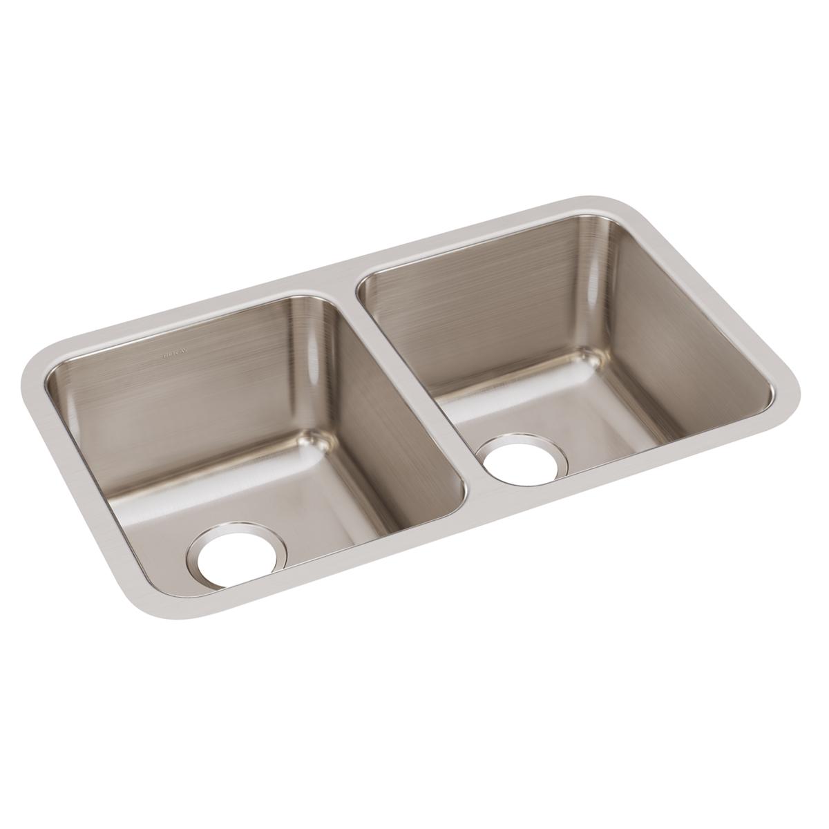 lustrous satin double bowl undermount sink