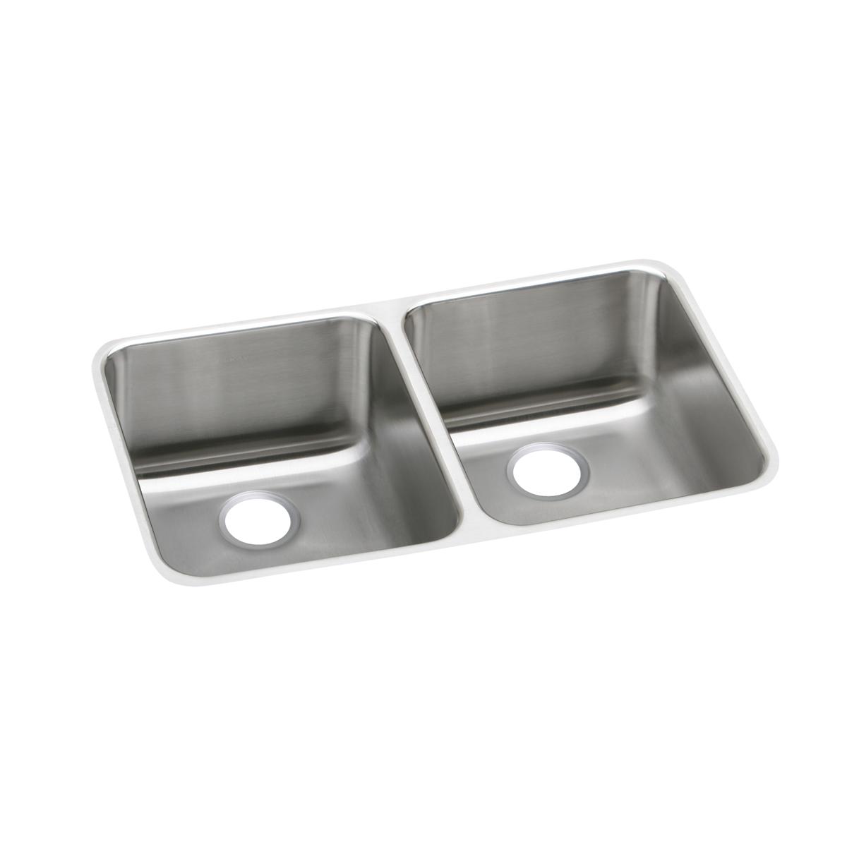 lustrous satin double bowl undermount sink kit