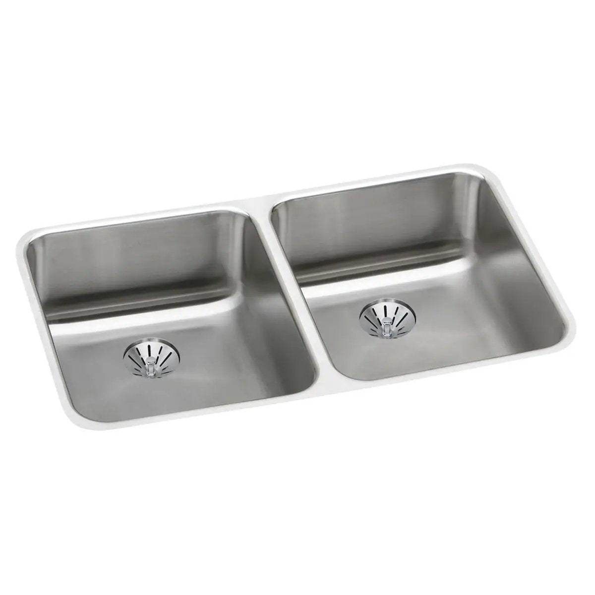 lustrous satin double bowl undermount sink