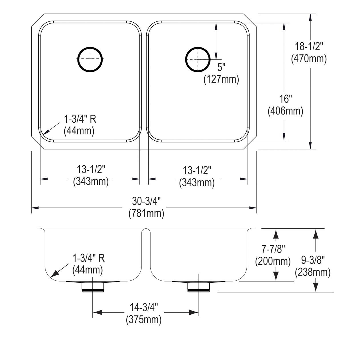 lustrous satin double bowl undermount sink