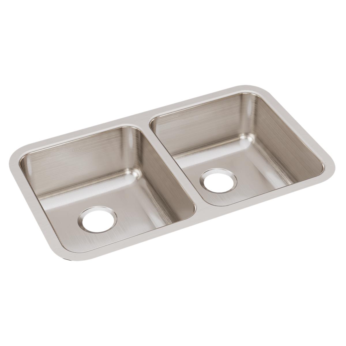 lustrous satin double bowl undermount sink