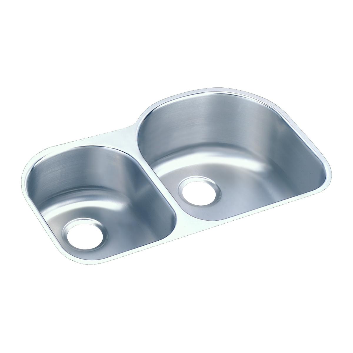 lustrous satin double bowl undermount sink kit