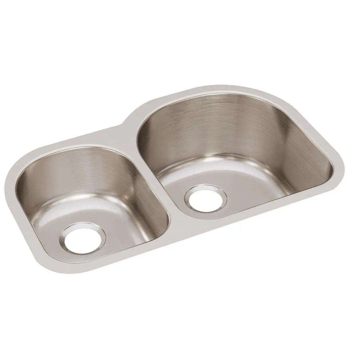 lustrous satin double bowl undermount sink