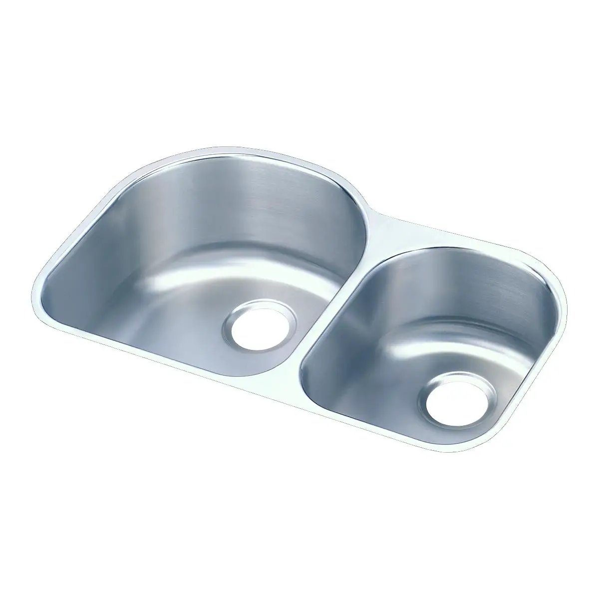 lustrous satin double bowl undermount sink kit
