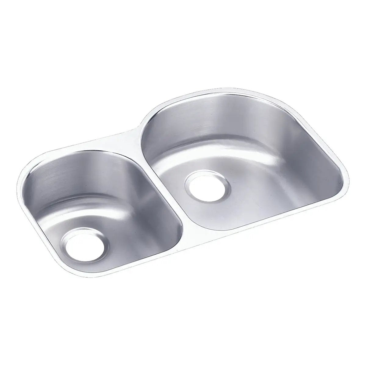 lustrous satin double bowl undermount sink