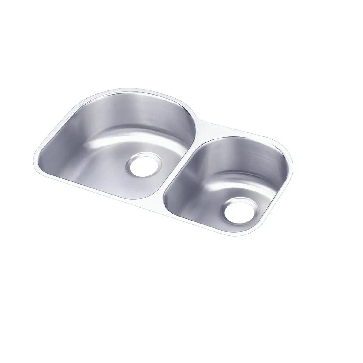 lustrous satin double bowl undermount sink kit