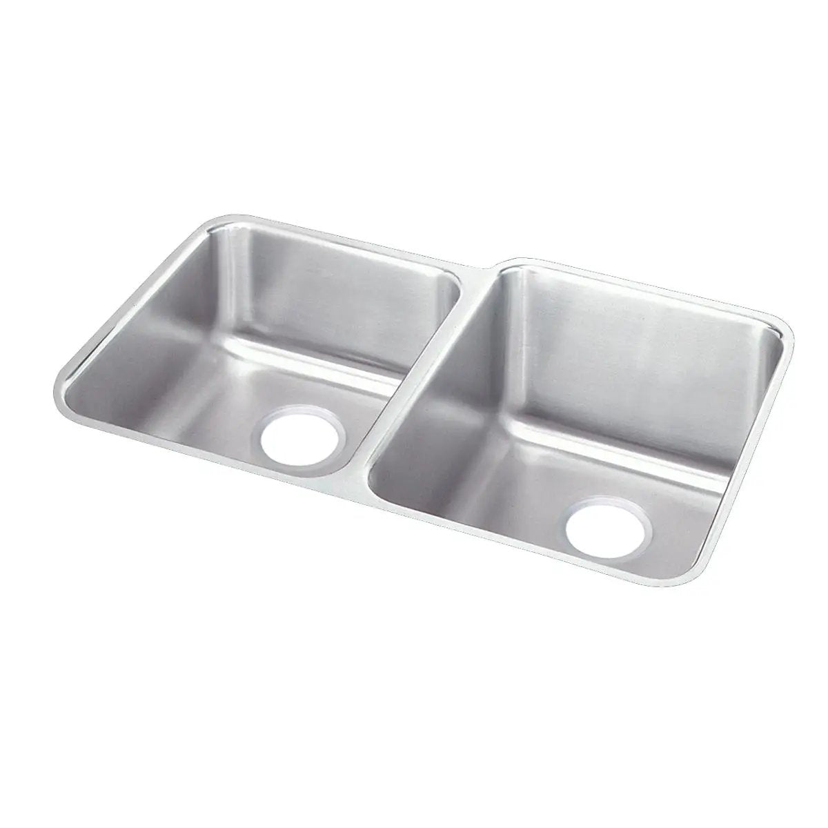 lustrous satin double bowl undermount sink kit