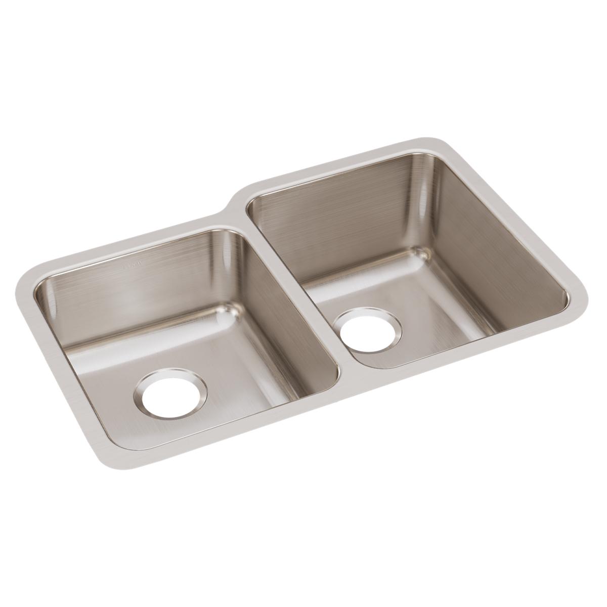lustrous satin double bowl undermount sink