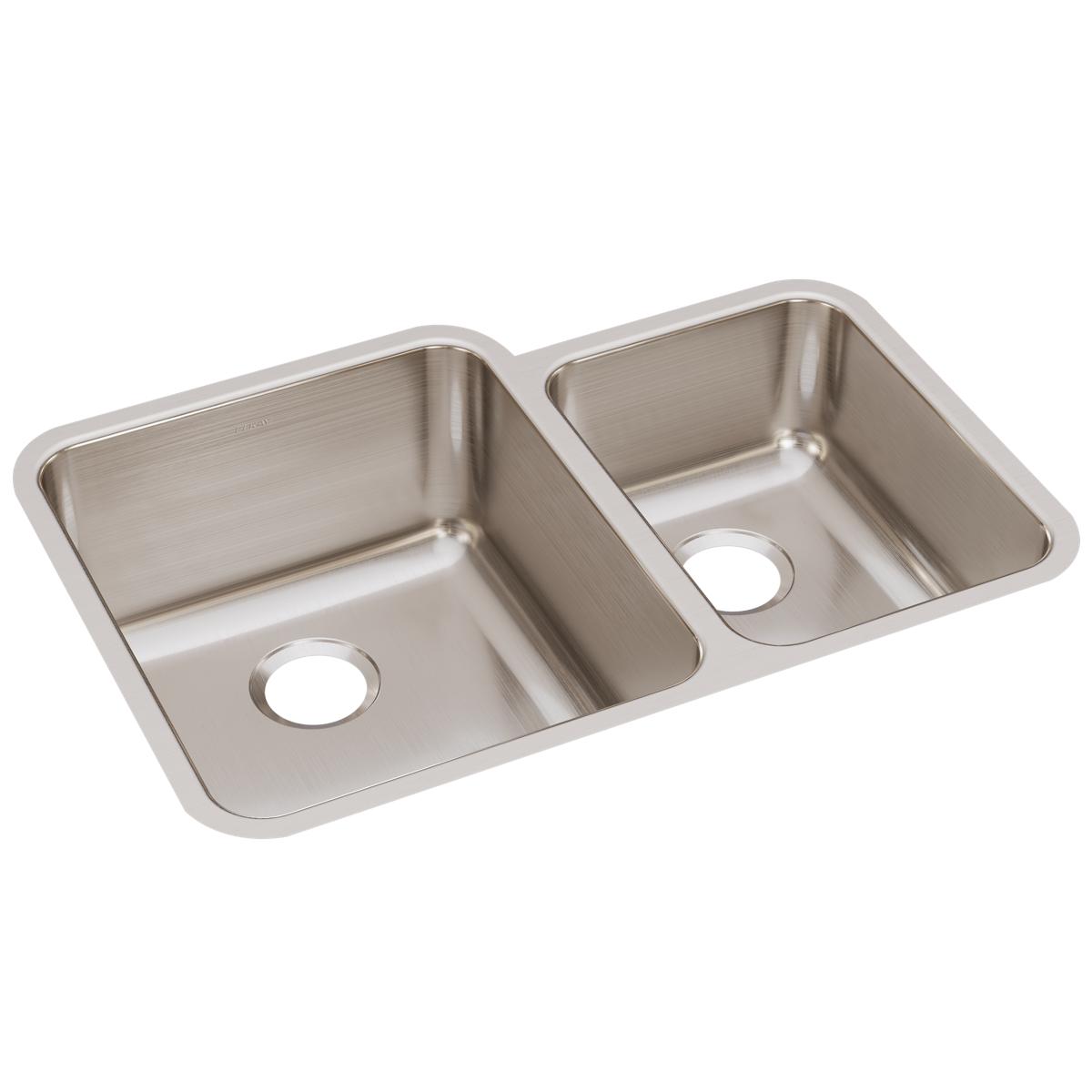 lustrous satin double bowl undermount sink