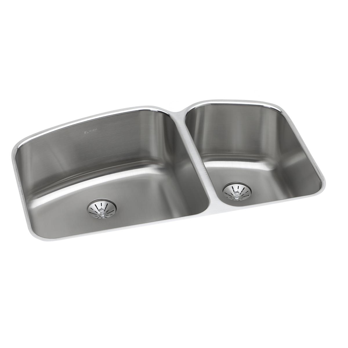 lustrous satin double bowl undermount sink