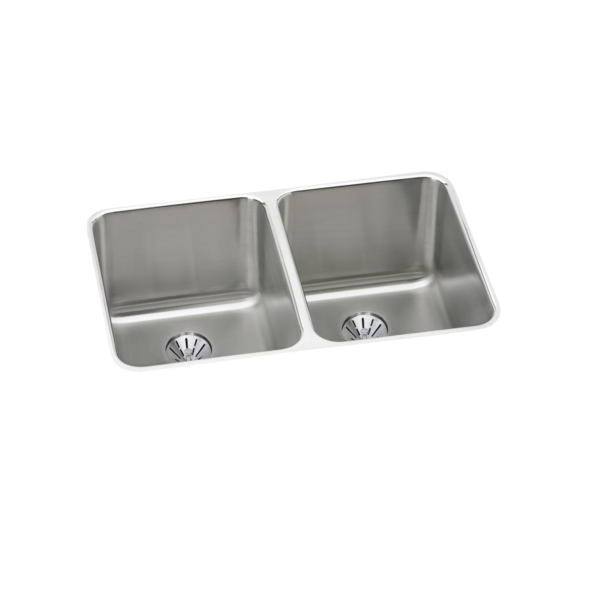 lustrous satin double bowl undermount sink