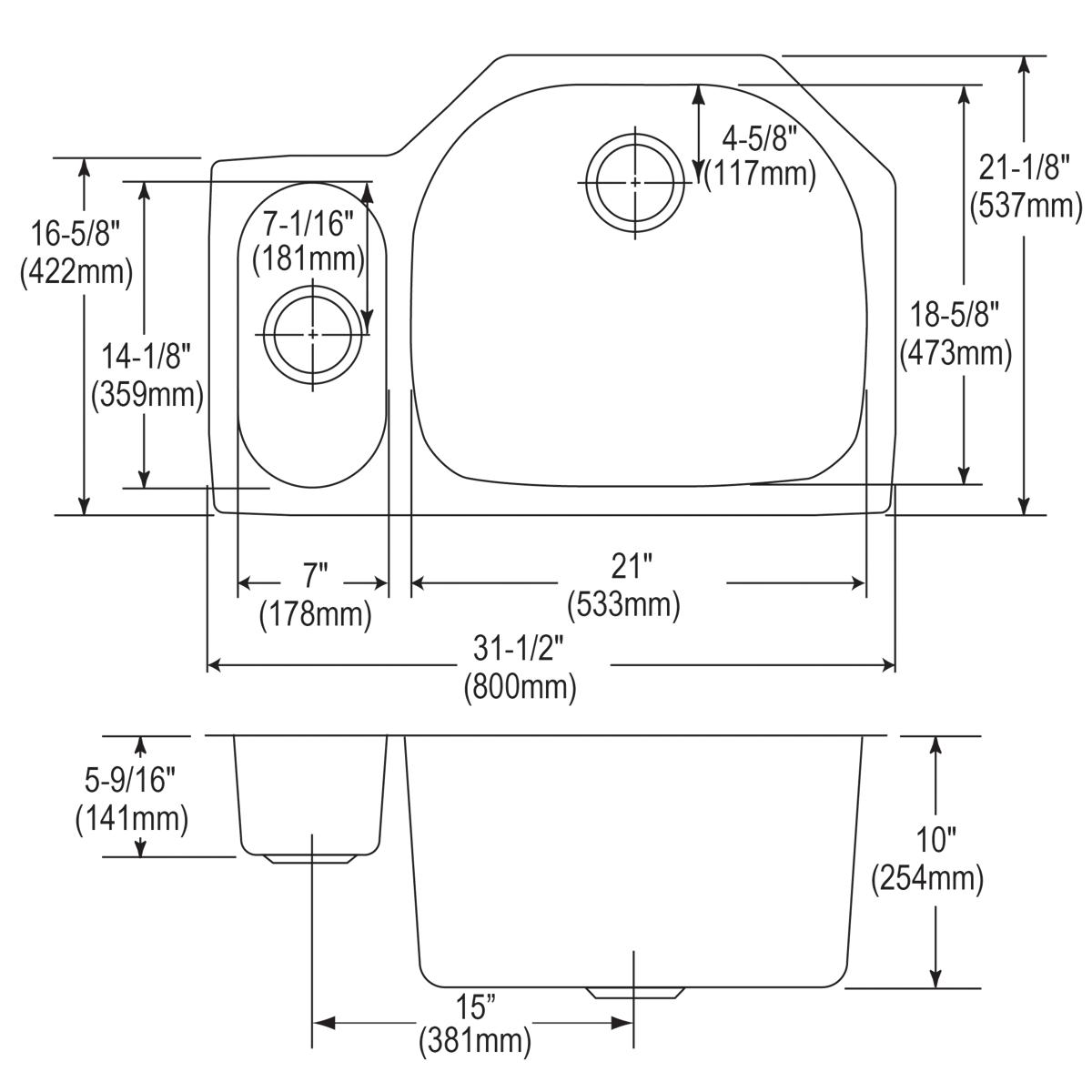 lustrous satin double bowl undermount sink kit