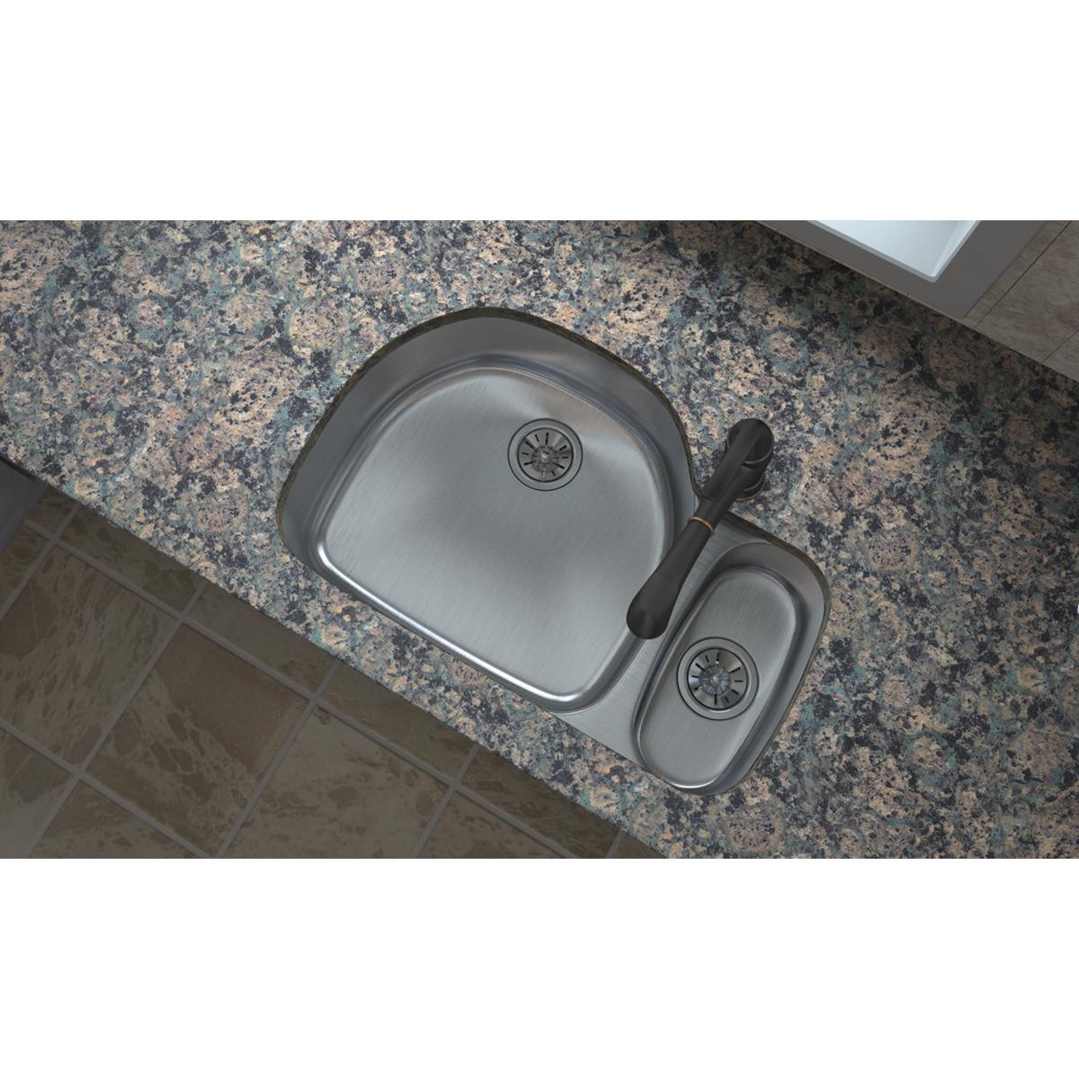 lustrous satin double bowl undermount sink