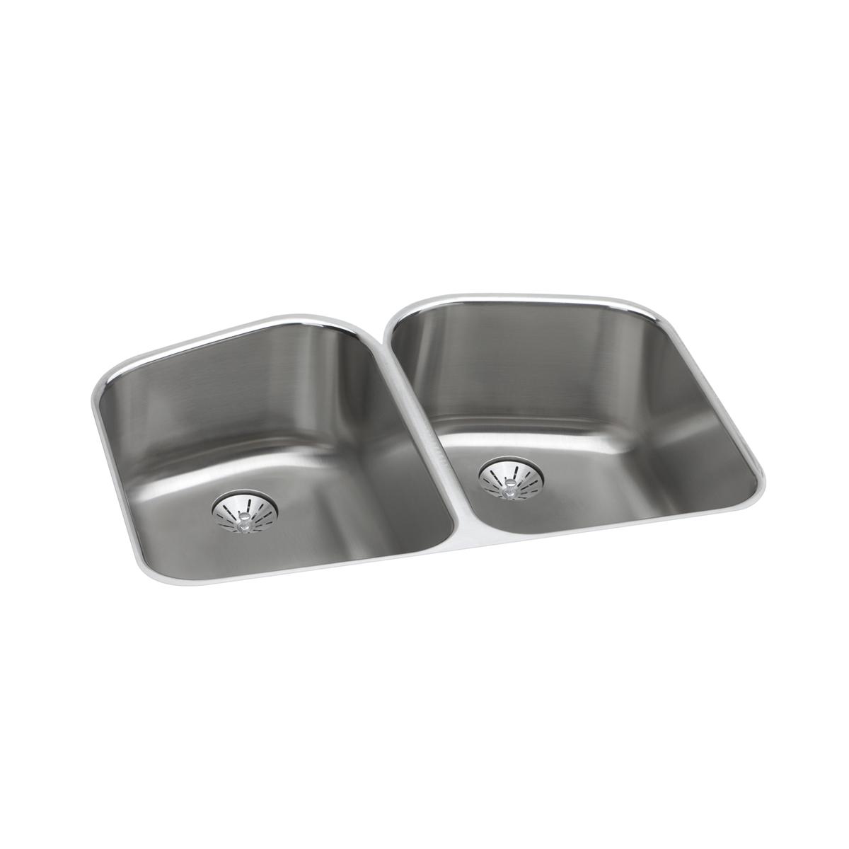 lustrous satin double bowl undermount sink