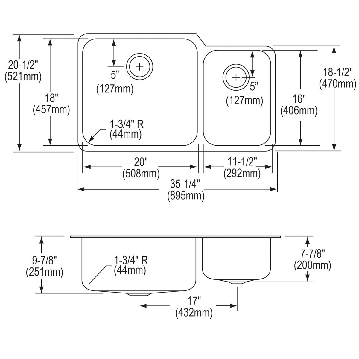 lustrous satin double bowl undermount sink