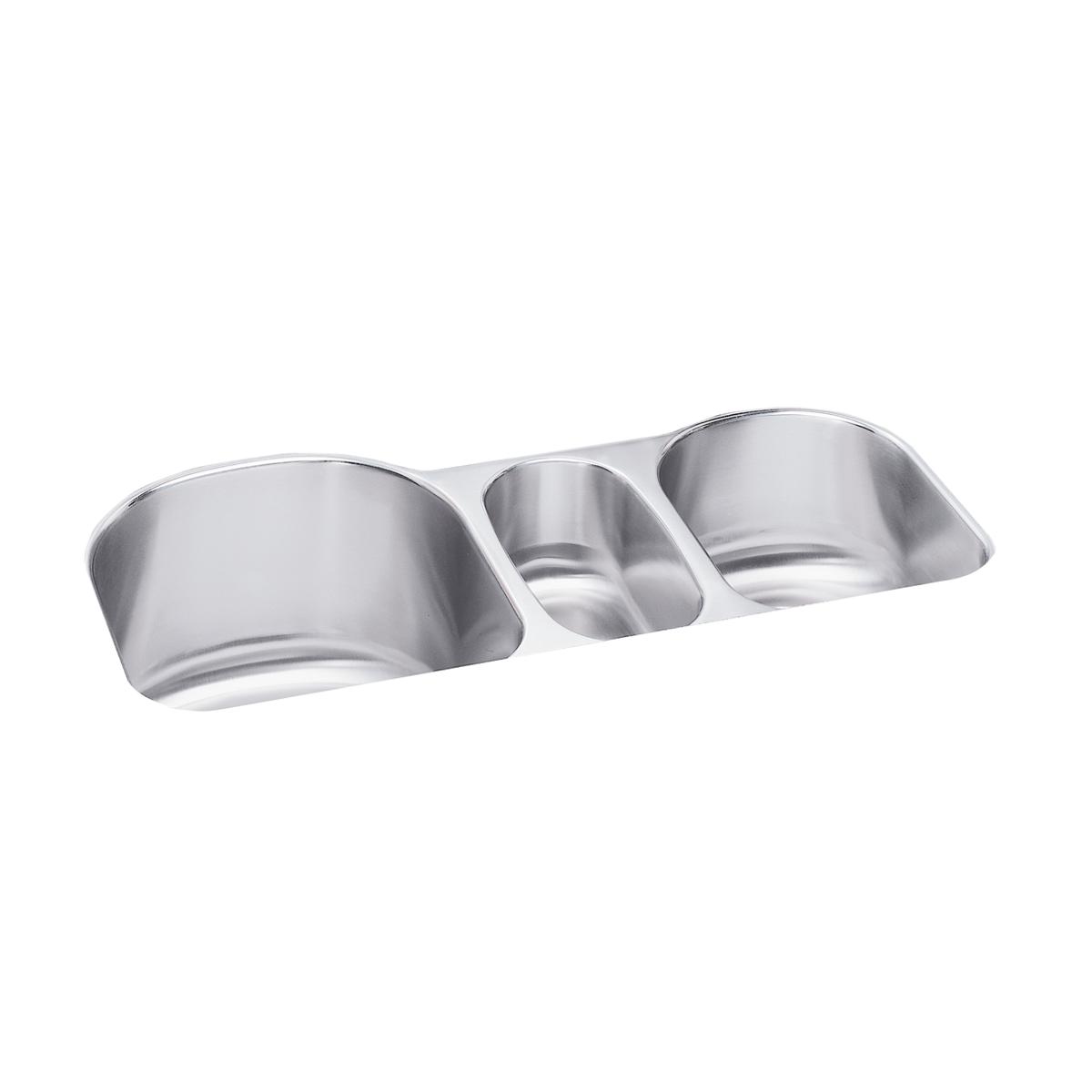 lustrous satin triple bowl undermount sink kit