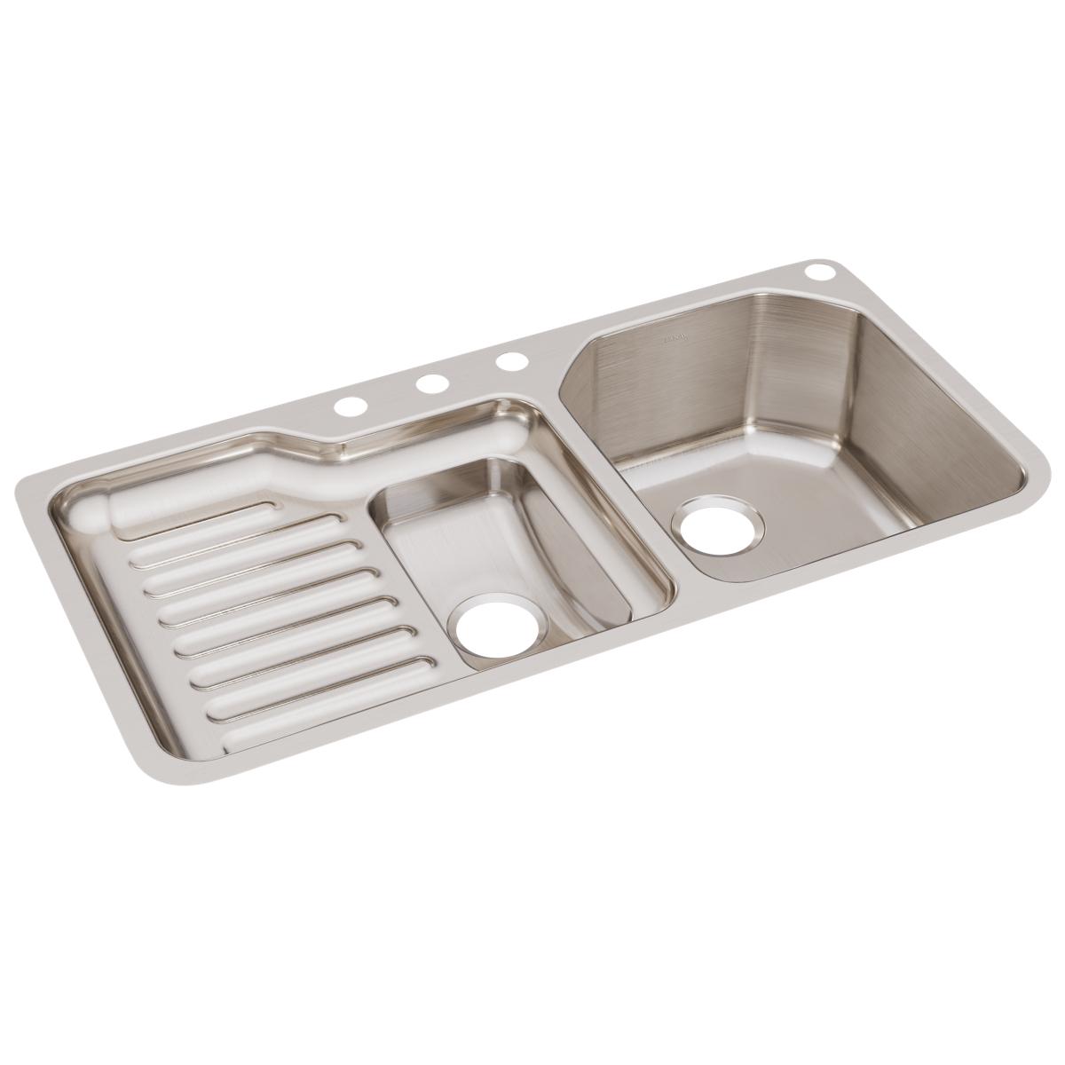 lustrous satin double bowl undermount sink