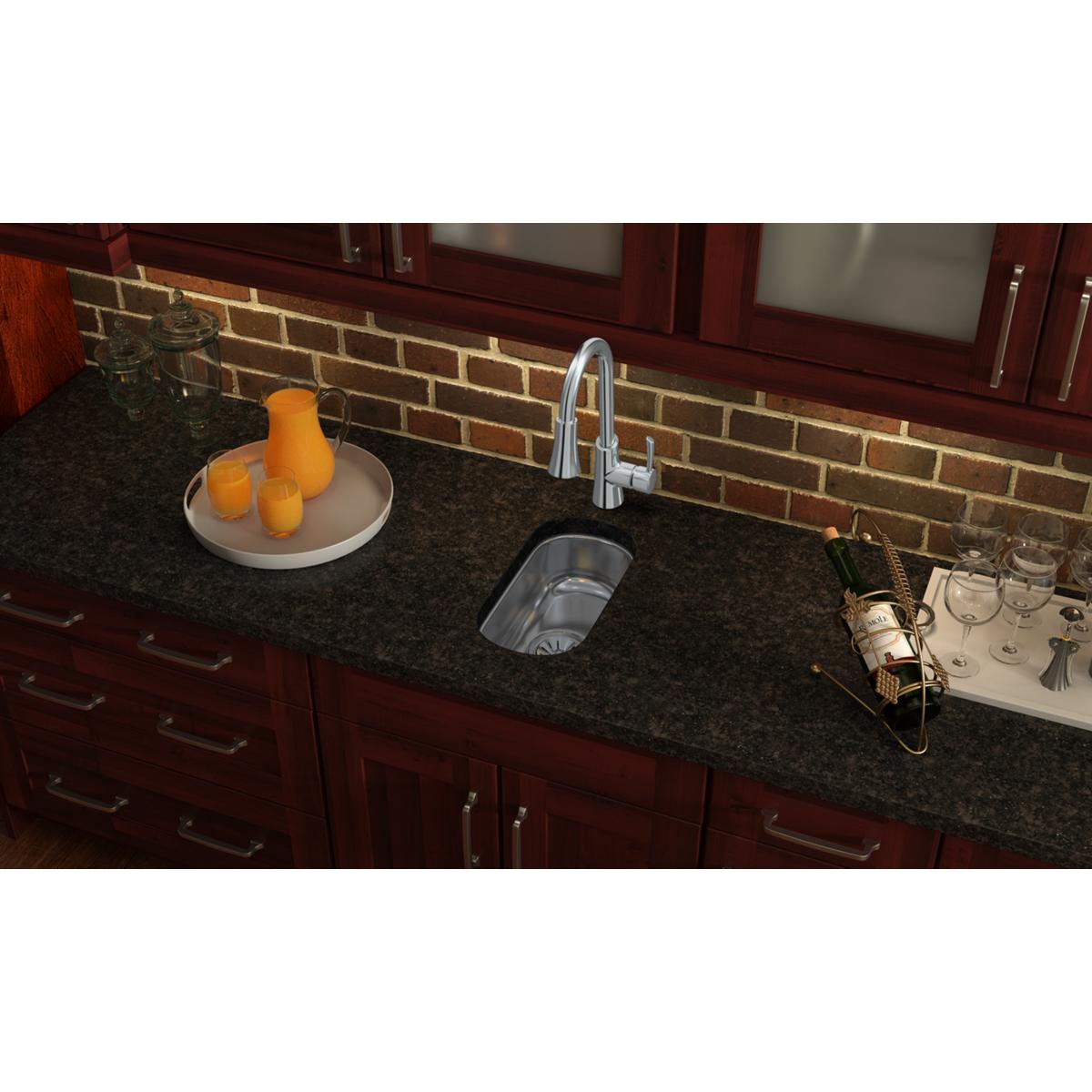 lustrous satin single bowl undermount sink