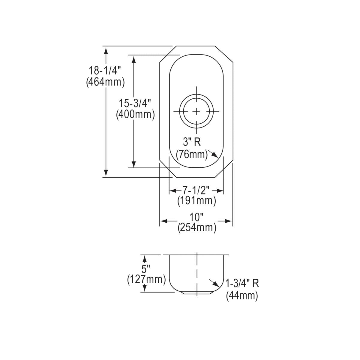 lustrous satin single bowl undermount sink