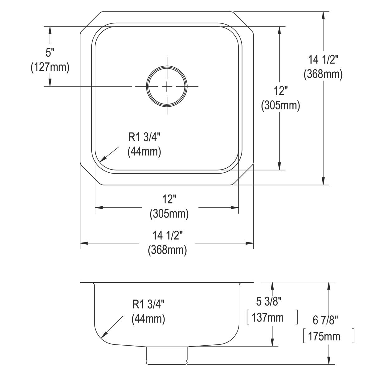 lustrous satin single bowl undermount ada sink