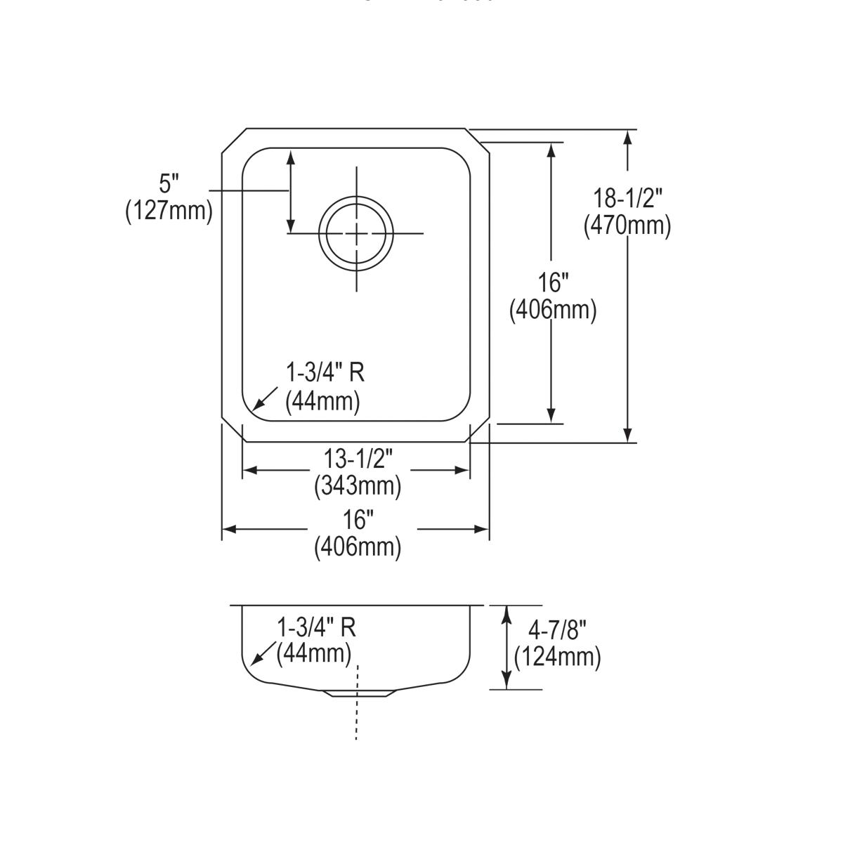lustrous satin single bowl undermount ada sink