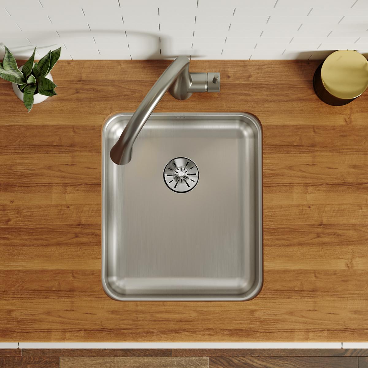 lustrous satin single bowl undermount ada sink