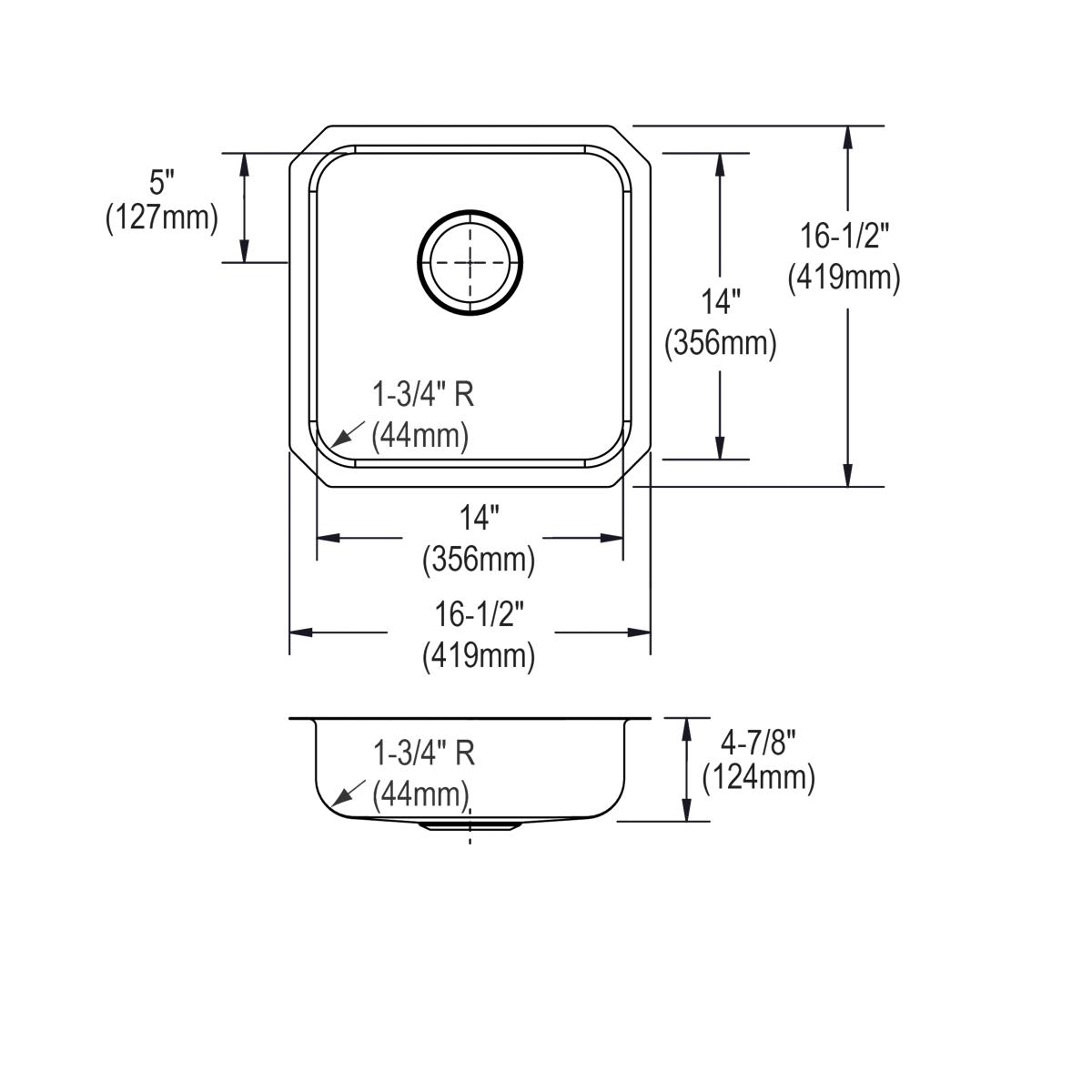 lustrous satin single bowl undermount ada sink