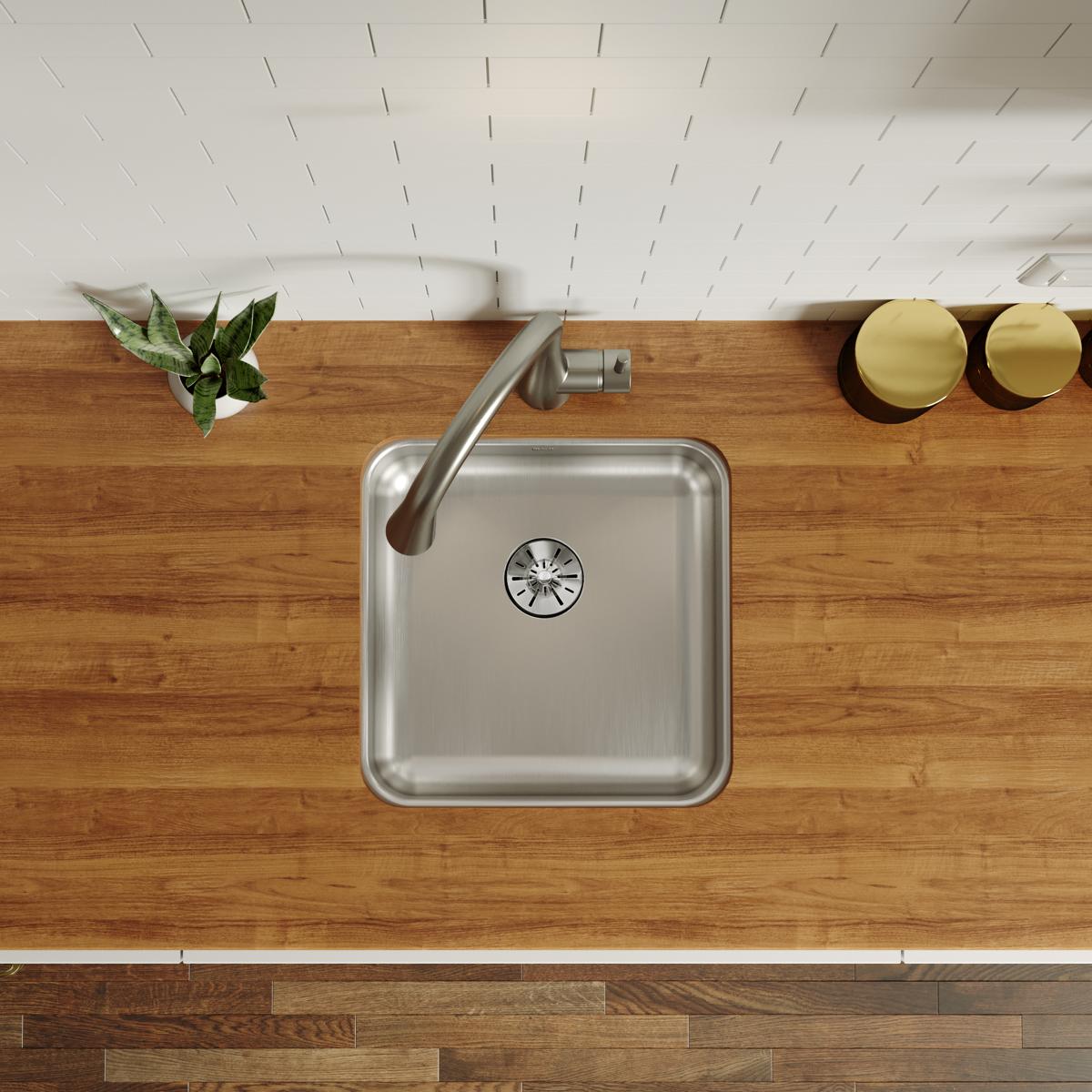 lustrous satin single bowl undermount ada sink