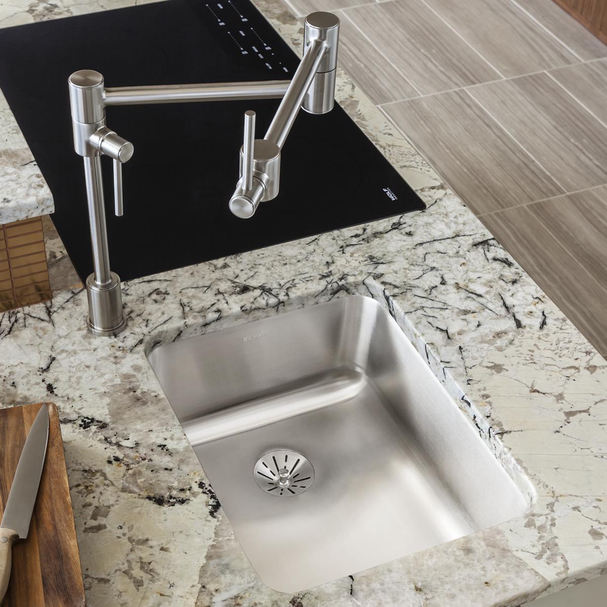 lustrous satin single bowl undermount ada sink