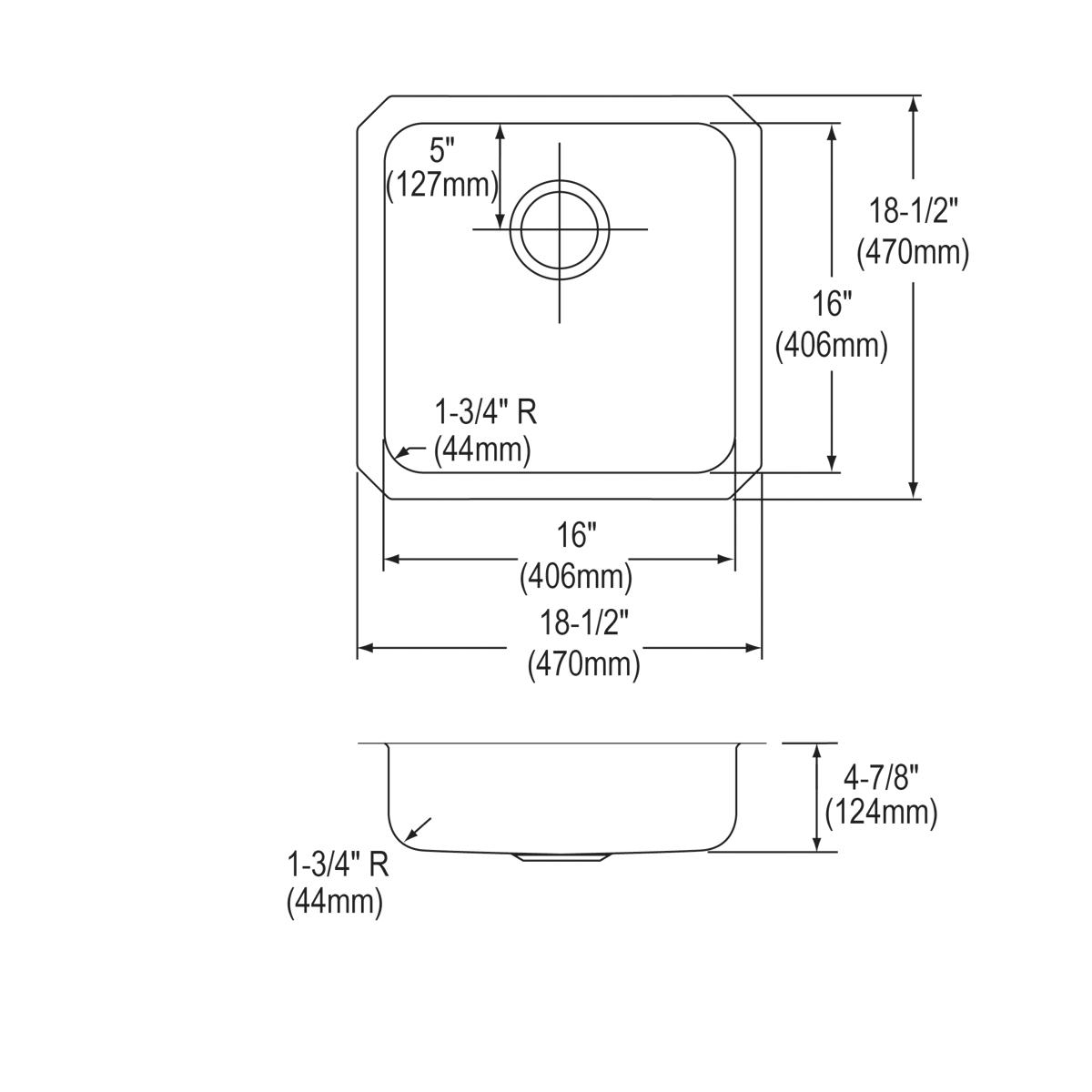 lustrous satin single bowl undermount ada sink