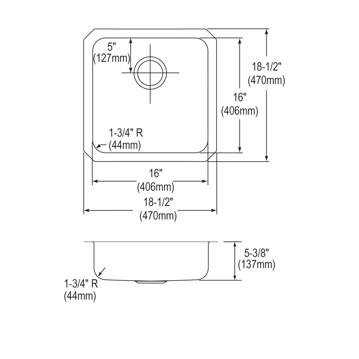 lustrous satin single bowl undermount ada sink