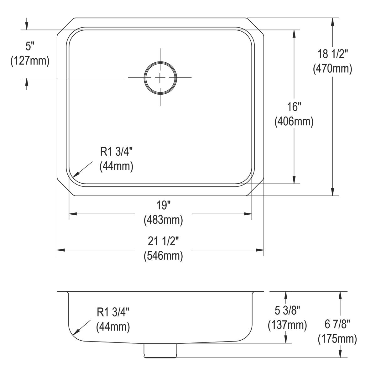lustrous satin single bowl undermount ada sink